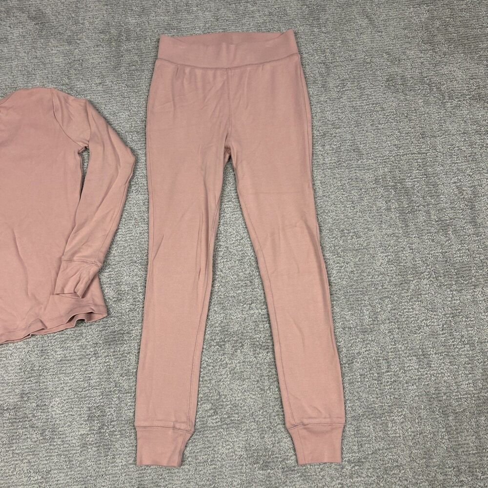 Loved Baby Lounge Set Womens Small Pink Organic Cotton Pajamas PJ’s Pants Shirt - Picture 4 of 6